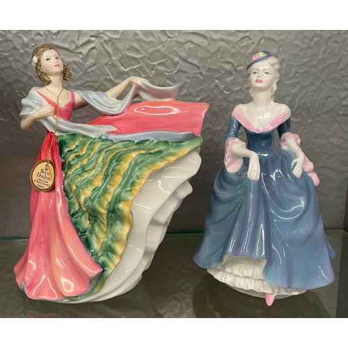 320 - COALPORT LADIES OF FASHION REGINA AND ROYAL DOULTON ANN FIGURES