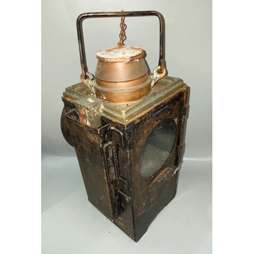 530 - LNED2 TYPE RAILWAY LANTERN AND ONE OTHER