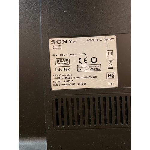 54 - SONY TV WITH REMOTE CONTROL