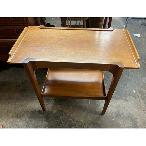 94 - 1970S REMPLOY TEAK TROLLEY TABLE