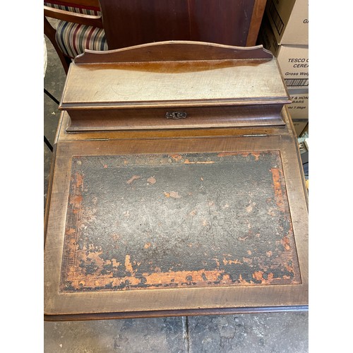 167 - VICTORIAN WALNUT DAVENPORT DESK