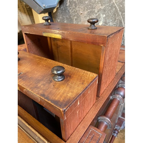 167 - VICTORIAN WALNUT DAVENPORT DESK