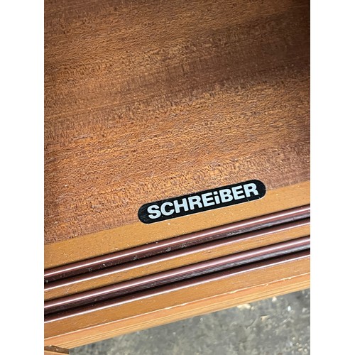 184 - SCHREIBER 1970S TEAK EFFECT ROOM DIVIDER