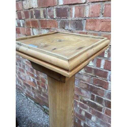 232 - PINE TAPERED COLUMN TORCHERE STAND