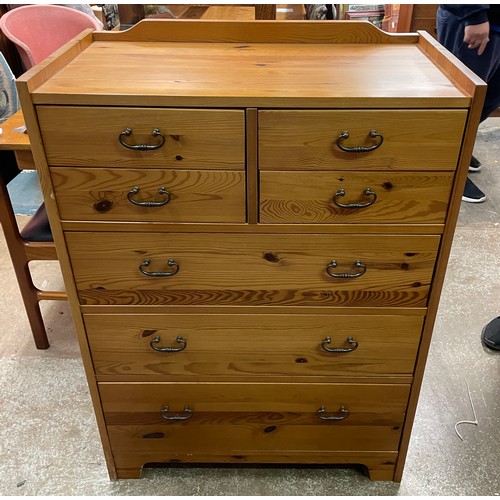 23 - FIVE FOUR OVER THREE DRAWER CHEST