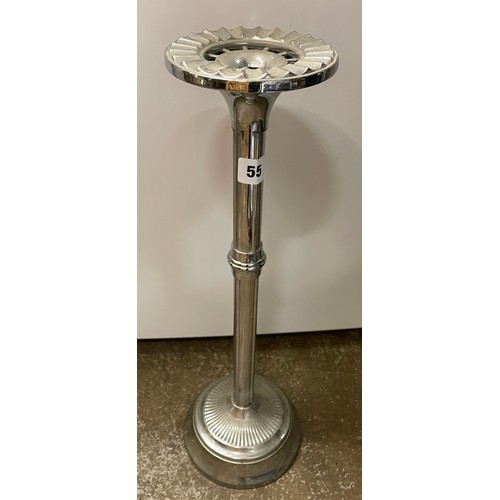 55 - VINTAGE CHROME SMOKERS STAND