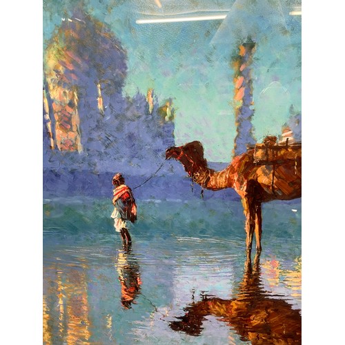 286 - ROLF HARRIS LIMITED EDITION 107/175 GICLEE ON PAPER ENTITLED SUNRISE TAJ MAHAL