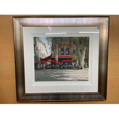 289 - JEREMY BARLOW ROI GICLEE ARTIST PROOF LIMITED EDITION ENTITLED A CAFE, AIX EN PROVENCE