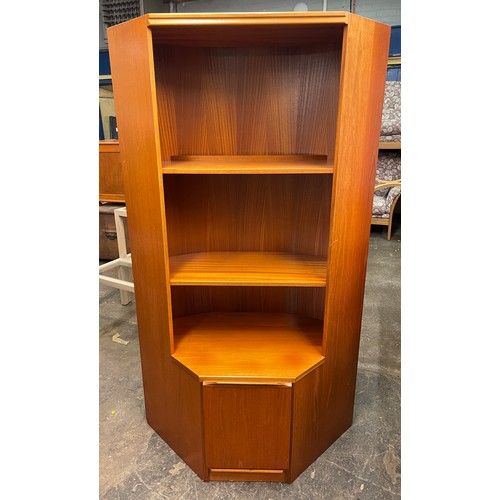 90 - 1970S G PLAN TWO PIECE SECTIONAL CORNER OPEN SHELVING UNIT