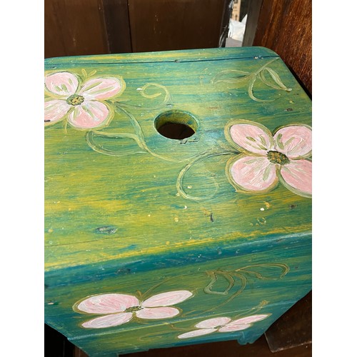 229 - PAINTED SMALL STOOL