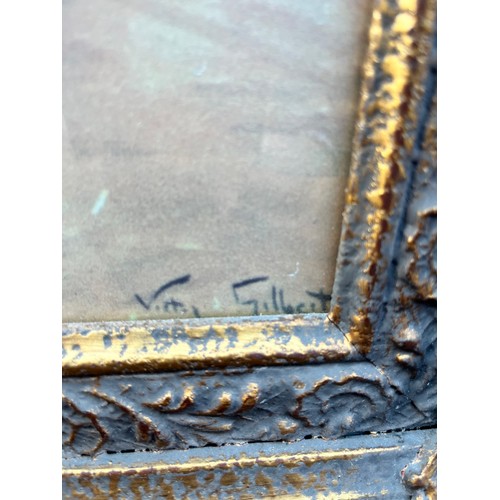 254 - LITHOGRAPHIC PRINT OF THE BALLROOM DANCE AFTER GILBERT IN MOULDED SWEPT FRAME