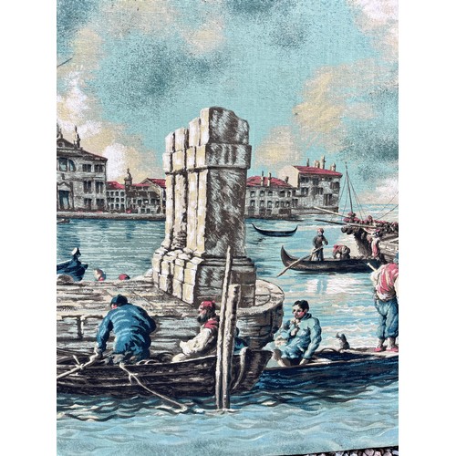 294 - PRINTED CANVAS OF VENETIAN CANAL SCAPE