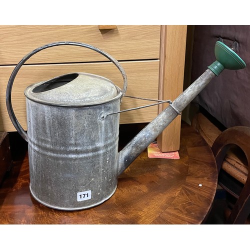 171 - GALVANISED WATERING CAN