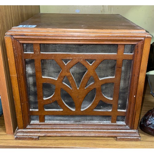 187 - 1930S STYLE WALNUT CASED SPEAKER