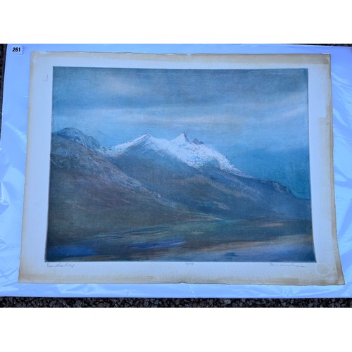 261 - TOM MACKENZIE 54/75 PINNACLE RIDGE UNFRAMED AND UNMOUNTED