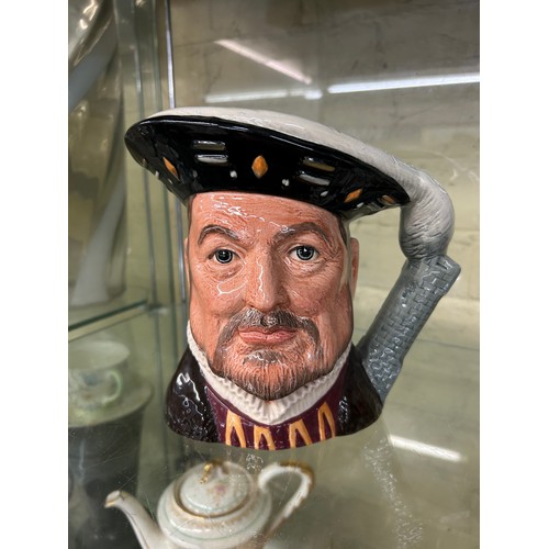 386 - ROYAL DOULTON LARGE CHARACTER JUGS, ROBIN HOOD, THE LAWYER AND HENRY THE VIII