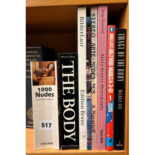 517 - BOOKS ON THE NUDE AND THE BODY IN ARTS AND PHOTOGRAPHY