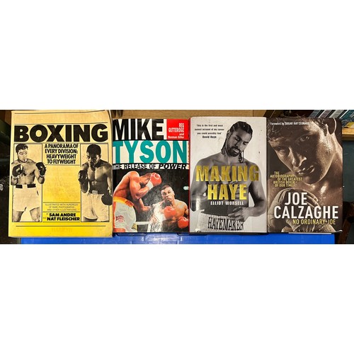 495 - CARTON - SET OF KNOWHOW BOOKS, BOOKS ON BOXING AND ON THE ROAD MAGAZINES