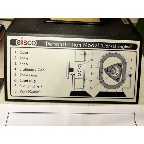 545 - EISCO DEMONSTRATION MODEL (WANKEL ENGINE) AND V TWIN MOTOR CYCLE ENGINE