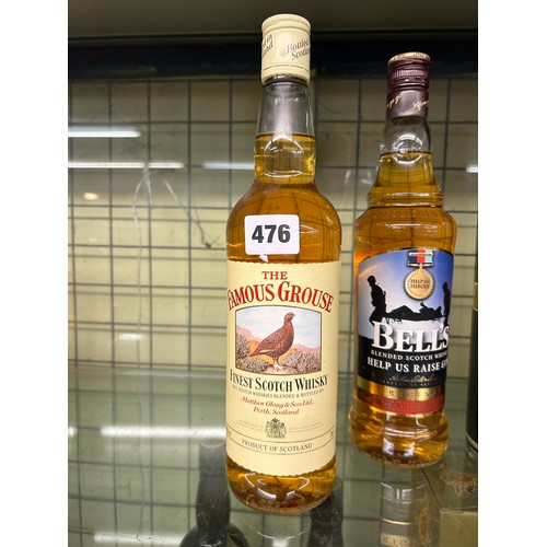 476 - GLENFIDDICH FAMOUS GROUSE AND JACK DANIELS WHISKEY