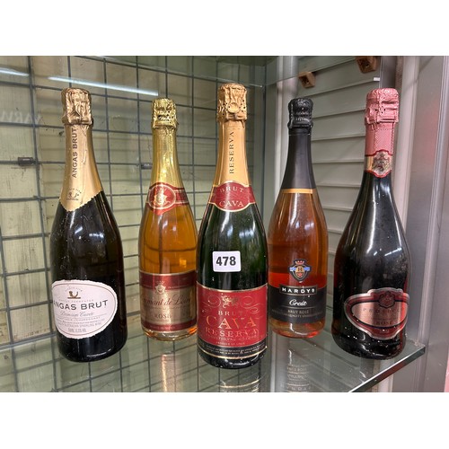 478 - BOTTLES OF CAVA AND SPARKLING WINES