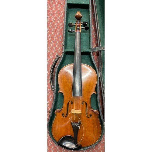 676 - UNMARKED VIOLIN IN CASE