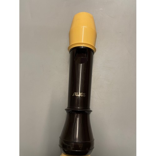 681 - AULOS TREBLE RECORDER IN CARRY TUBE