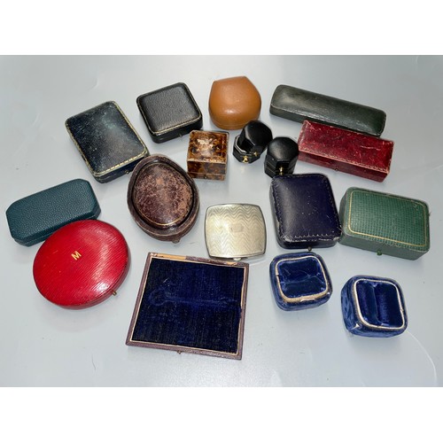 457 - SELECTION OF VINTAGE JEWELLERY PRESENTATION BOXES