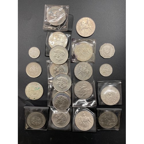 748 - SELECTION OF ROYAL COMMEMORATIVE JUBILEE AND OTHER CROWNS AND A US ONE DOLLAR