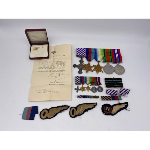 750 - WWII MEDAL GROUP TO RR FABEL WAR MEDAL, DEFENCE MEDAL, ATLANTIC STAR, 1939-45 STAR, AND DISTINGUISHE... 