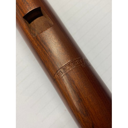 685 - PG BLEAZEY WOODEN LOW D WHISTLE