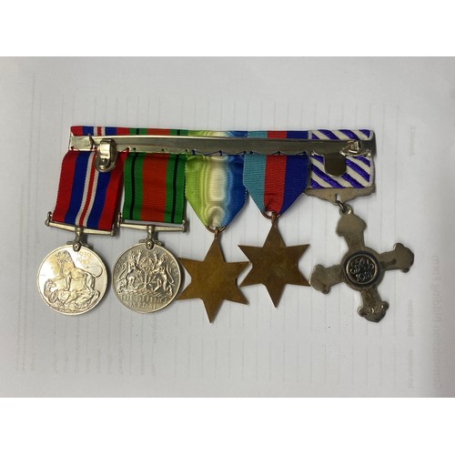 750 - WWII MEDAL GROUP TO RR FABEL WAR MEDAL, DEFENCE MEDAL, ATLANTIC STAR, 1939-45 STAR, AND DISTINGUISHE... 