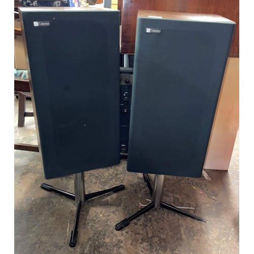 106 - PAIR OF CELESTIAN SPEAKERS ON TRIPOD STANDS