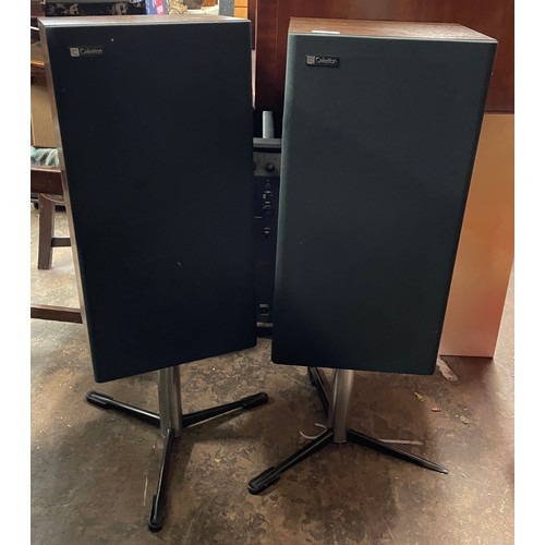 106 - PAIR OF CELESTIAN SPEAKERS ON TRIPOD STANDS