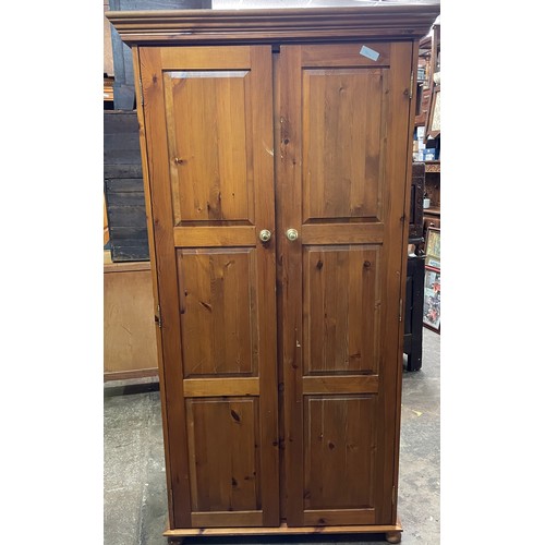 9 - PINE PANELLED WARDROBE