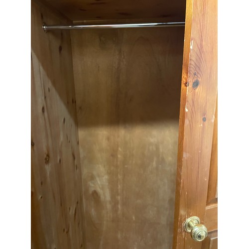 9 - PINE PANELLED WARDROBE