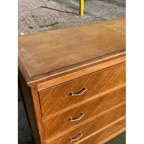 5 - 1960S OAK FOUR DRAWER CHEST