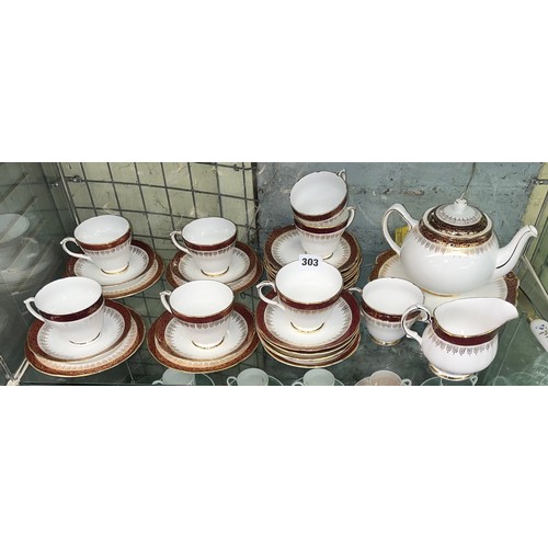 303 - DUTCHESS BONE CHINA WINCHESTER TEA SERVICE