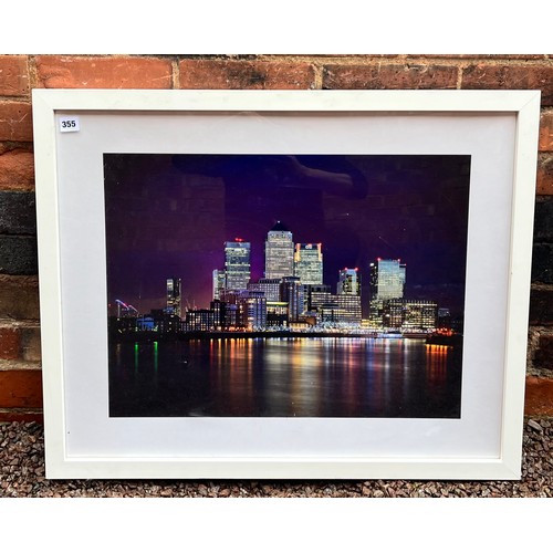 355 - PHOTO PRINT OF CANARY WHARF