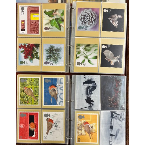 558 - 10 FOLDERS OF ROYAL MAIL POSTCARDS OF FIRST DAY COVERS COLLECTIONS OF MAINLY 80'S-10'S