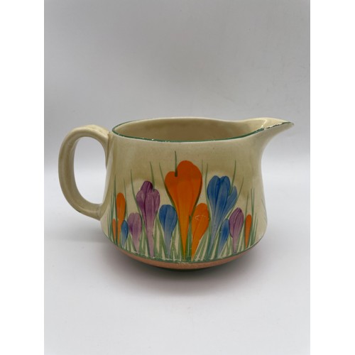 462 - CLARICE CLIFF BIZARRE CROCUS CREAM JUG