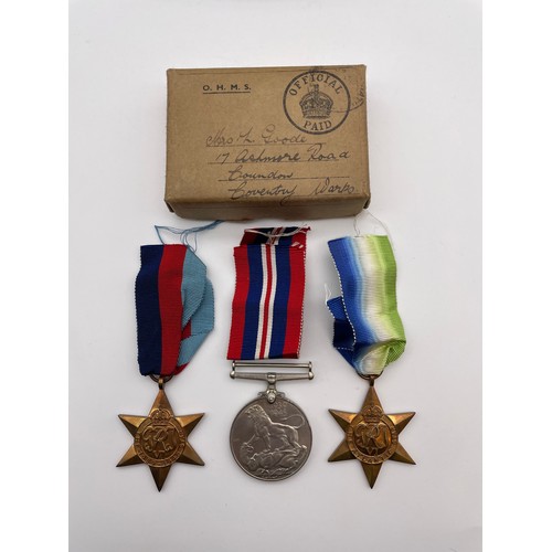 469 - WWII MEDAL GROUP INCLUDING ATLANTIC STAR IN ORIGINAL BOX