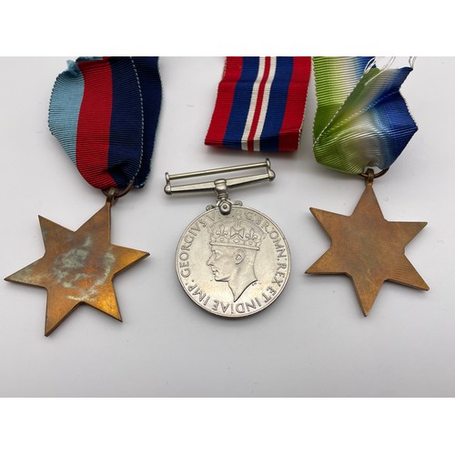 469 - WWII MEDAL GROUP INCLUDING ATLANTIC STAR IN ORIGINAL BOX