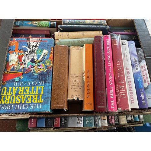 564 - FOUR CARTONS OF BOOKS RELATING TO MOUNTAINEERING AND TRAILS