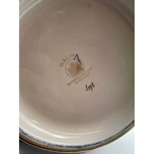 595 - BLEU DE ROI DRAGON PATTERNED MALING WARE BOWL