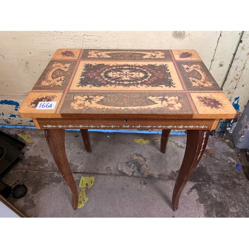 166A - SORRENTO STYLE MUSICAL SEWING BOX TABLE