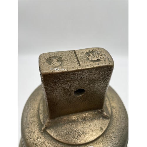 452 - LARGE CAST METAL SHIP/CHURCH BELL (SANS CLAPPER)