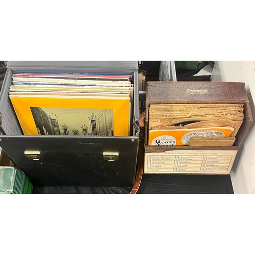 588 - TWO CASES OF VARIOUS VINYL RECORDS INC. BOB MARLEY