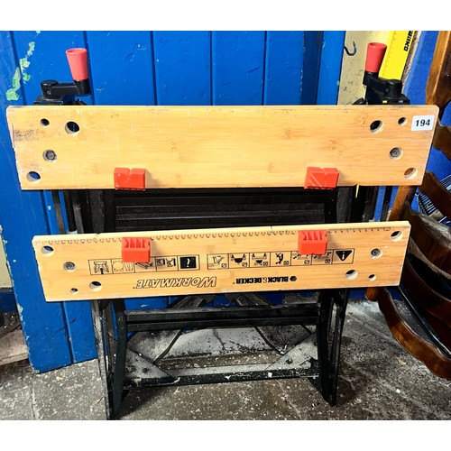 194 - BLACK AND DECKER WORKBENCH