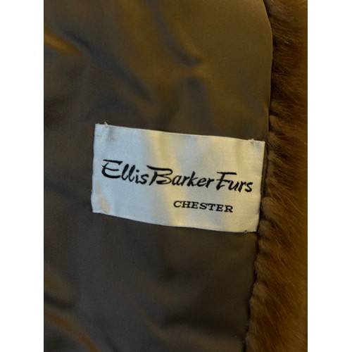 223 - ELLIS BARKER OF CHESTER LADIES LIGHT BROWN FUR JACKET